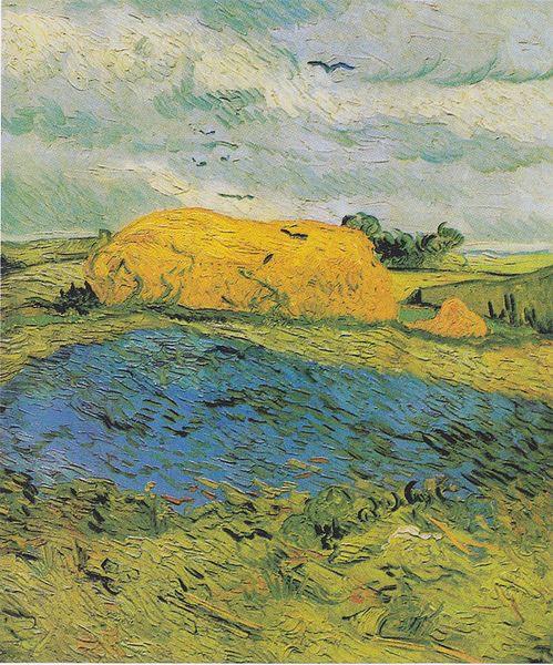 Vincent Van Gogh Barn on a rainy day Sweden oil painting art